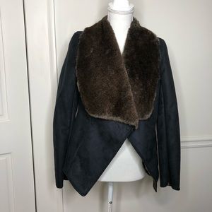 Scoop Faux Shearling Coat